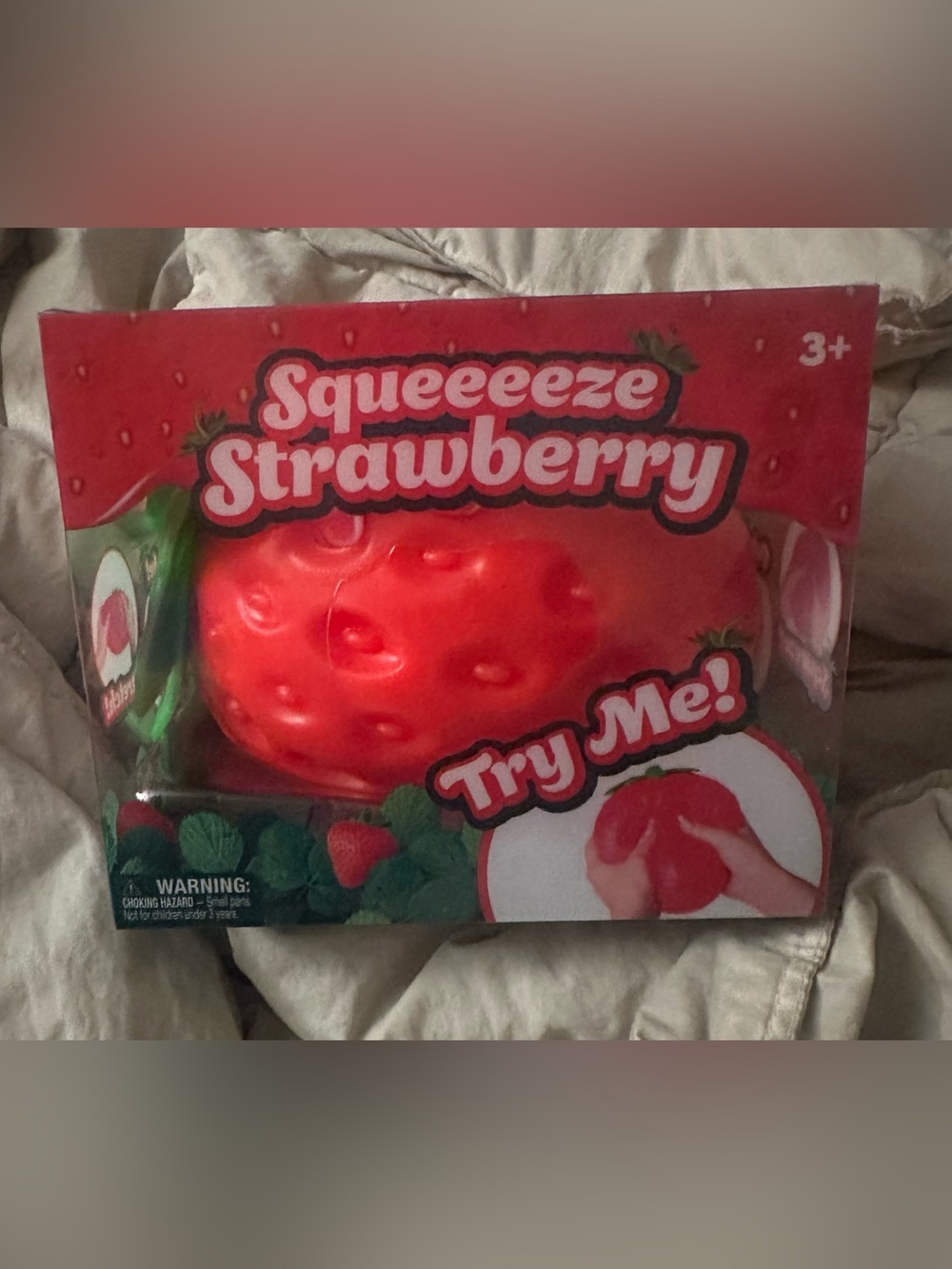 Jumbo Squeeze Strawberry Squishy